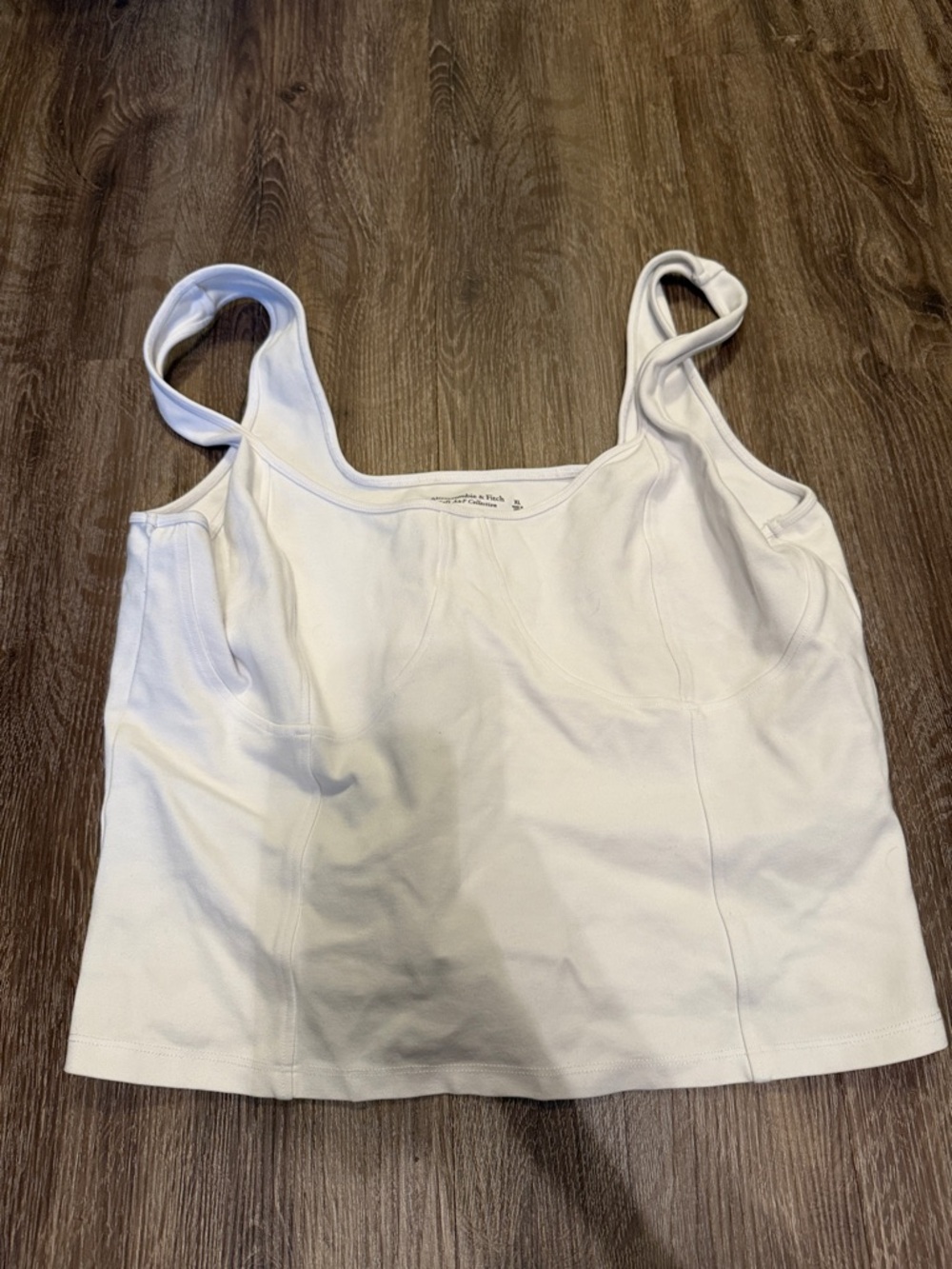 Abercrombie & Fitch Cream Square-Neck Tank